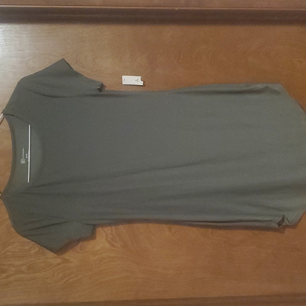 NWT Olive Green Tunic T-shirt Dress 7-9